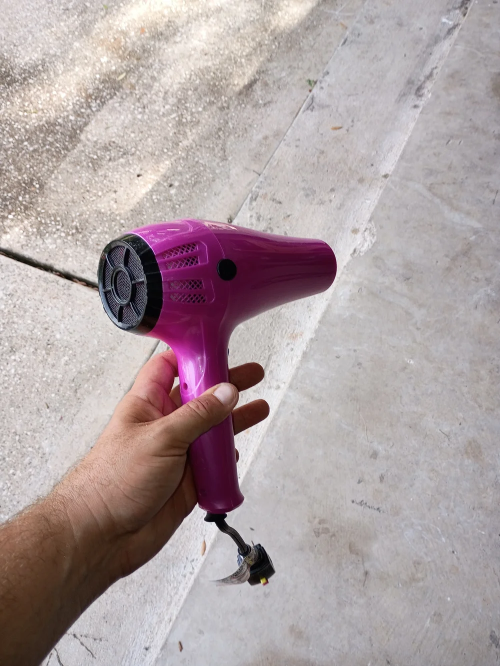 Conair Pink Cord Keeper Compact Hair Dryer